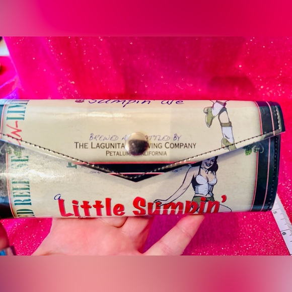 Rare! LAGUNITAS Little Sumpin’ Sumpin’ Ale Wallet Billfold Credit/Business Cards - Picture 2 of 9
